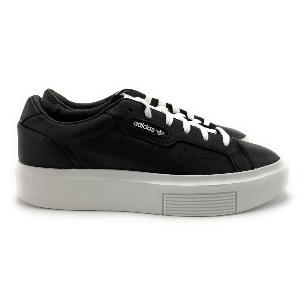 Adidas Women's Sleek Super White Black Sneakers